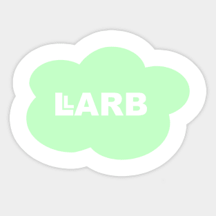 Pastel Green LARB Studios Cloud | LARB Studios & Abelia Rose Sticker